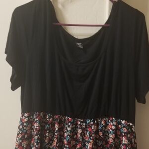 SHEIN Black Floral Women's Blouse